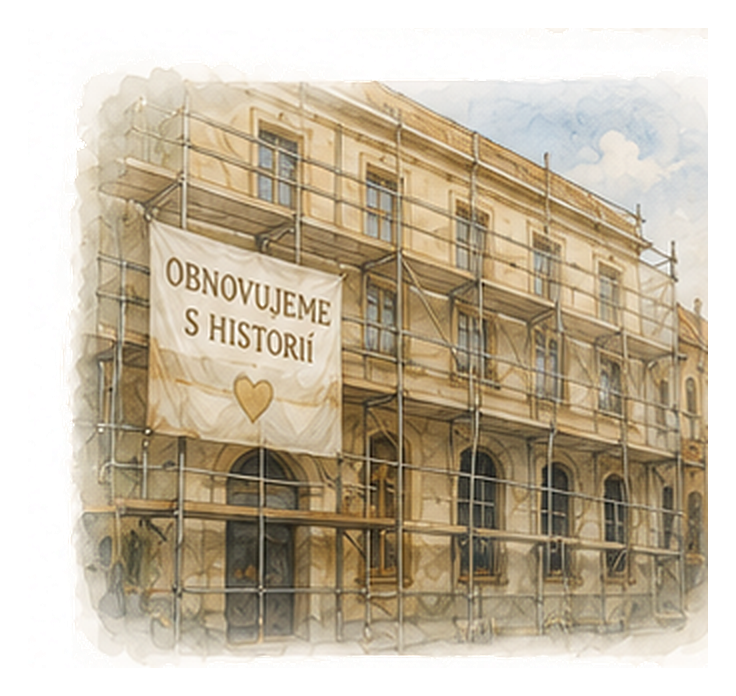 Rekonstrukce historické fasády domu Marienhof