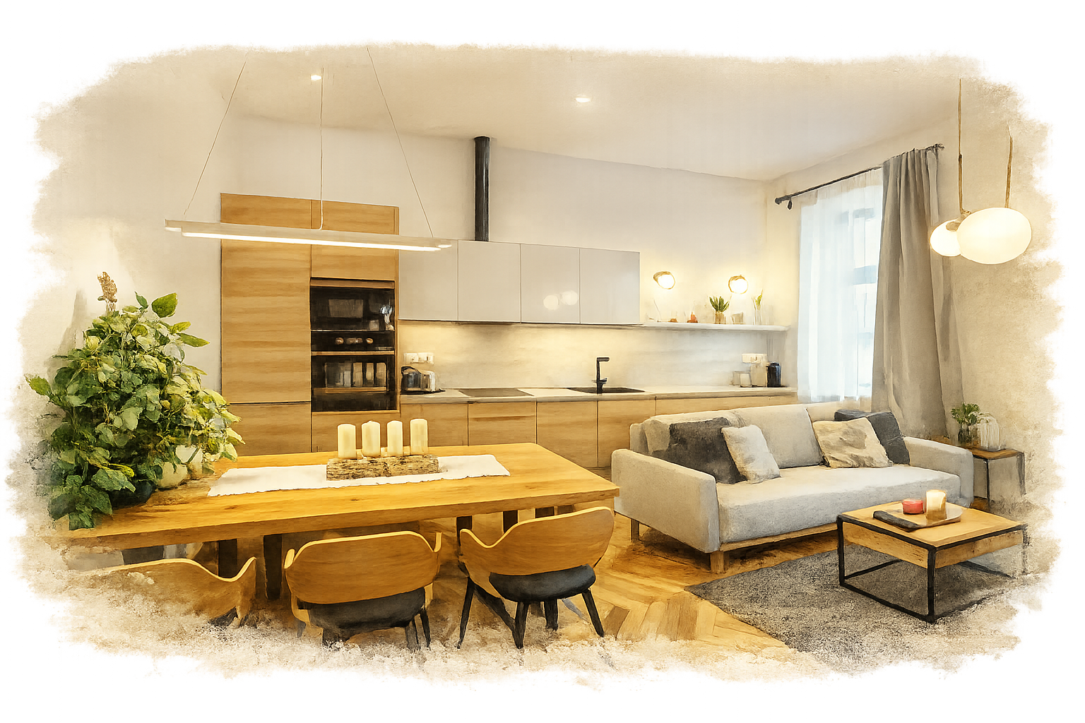 Prostorný apartmán vhodný pro pobyt hostů se psem